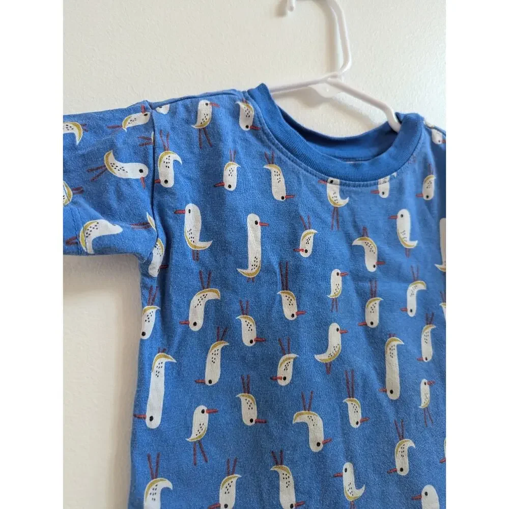 Hanna Andersson T-shirt 18-24m Boys Blue Bird Short Sleeve